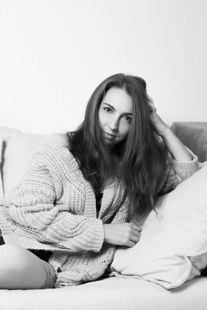 Portrait femme noir et blanc